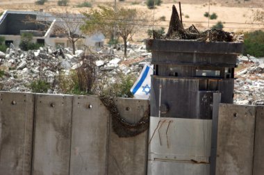 Israel-Gaza Strip barrier clipart