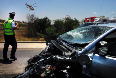 trafik çarpışma İsrail