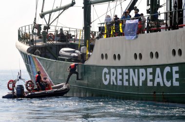 Greenpeace activists clipart