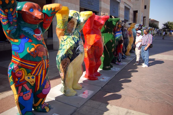 Vereinigte Buddy Bear in jerusalem israel — Stockfoto