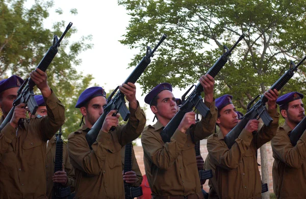 Three-volley salute — Stock Photo, Image