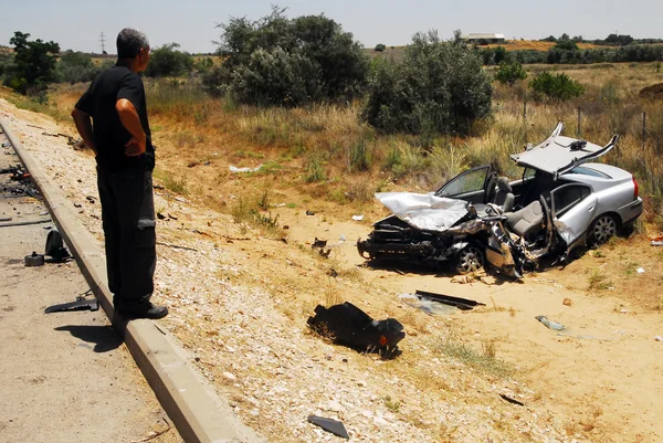 Trafik kollision i israel — Stockfoto