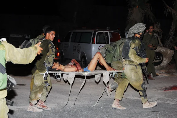 150 homens da Fatah entram em Israel depois de fugirem de Gaza Violência — Fotografia de Stock