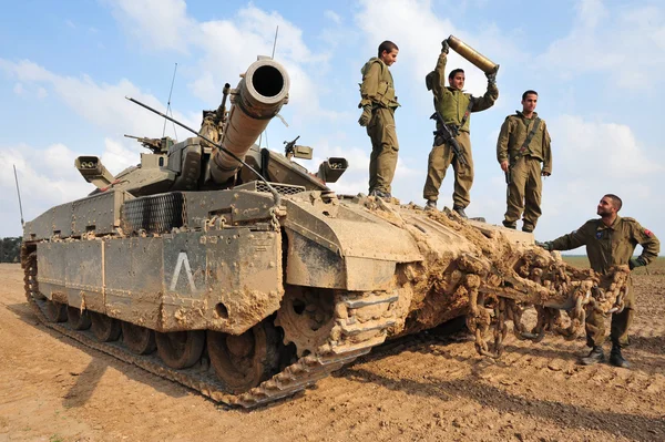 IDF İsrail tankı - merkava — Stok fotoğraf
