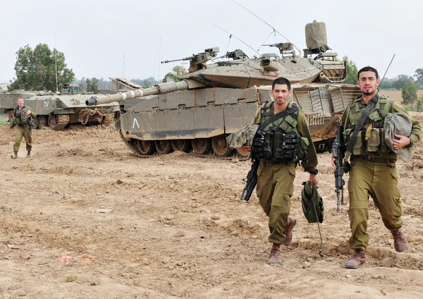Танк Армии Обороны Израиля - Меркава — стоковое фото