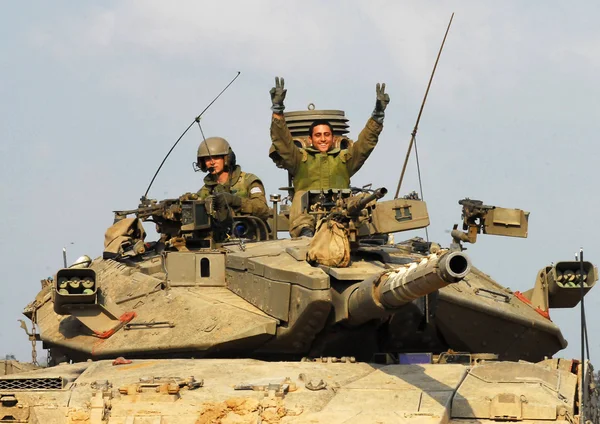 IDF İsrail tankı - merkava — Stok fotoğraf