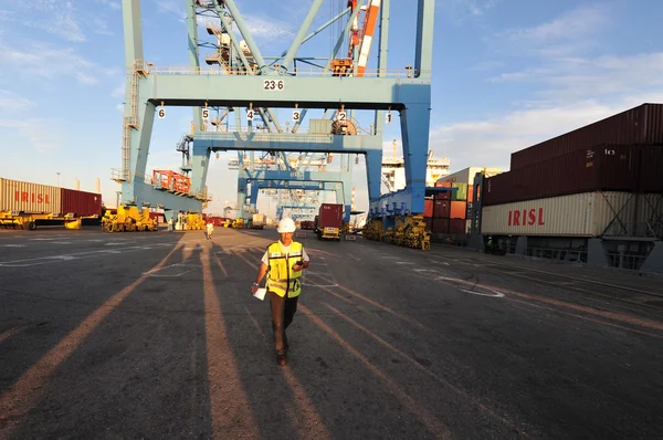 Docker - Port worker — Stock Photo, Image