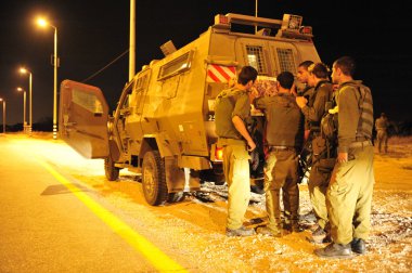 Kuzey Gazze Şeridi'ndeki İsrail savaşçıları
