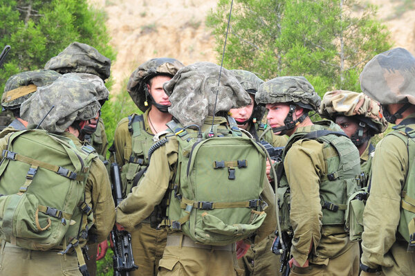 Israeli fighters in North Gaza strip