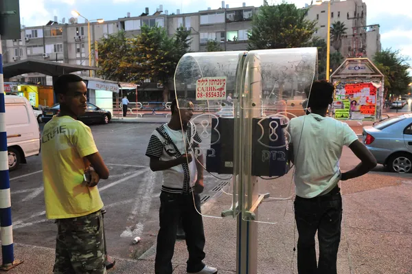 African refugees in Israel — Stock Photo, Image