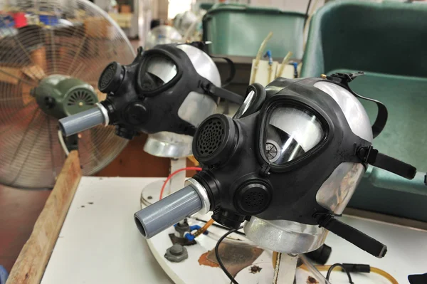 Gas masks factory — Stock Photo, Image