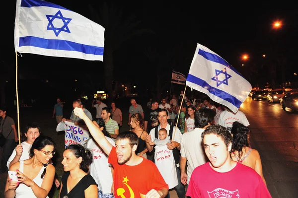 2011 Manifestations israéliennes pour la justice sociale — Photo