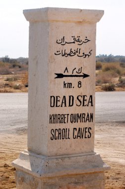 Dead Sea and Qumran Caves clipart