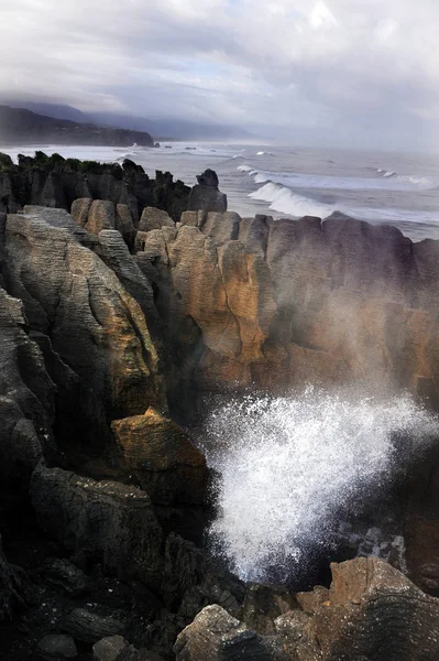 Pedras de panqueca - Nova Zelândia — Fotografia de Stock