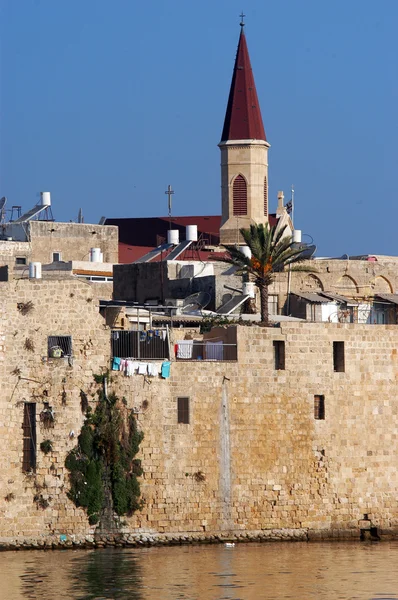 The wall of Acre in Akko Israel — Stock Photo, Image