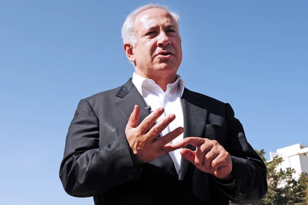 Премьер-министр Израиля - Биньямин Нетаньяху — стоковое фото