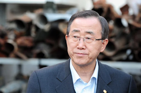 Ban Ki-Moon Secretário-Geral da ONU — Fotografia de Stock