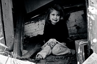 Çocuk - konsept fotoğraf insan ticareti
