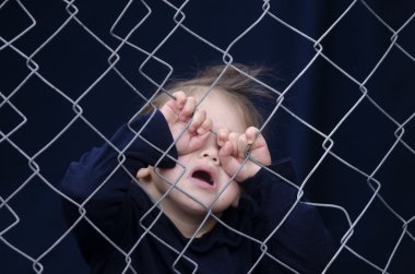 Human Trafficking of Children - Concept Photo clipart