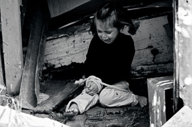 Çocuk - konsept fotoğraf insan ticareti