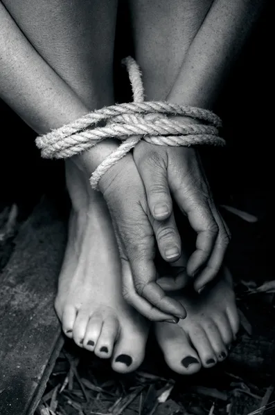 Торгівлі людьми - Концепція Фото — стокове фото