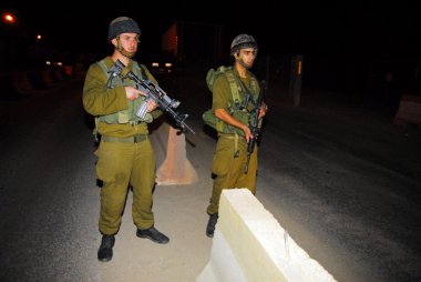 Israeli checkpoint clipart