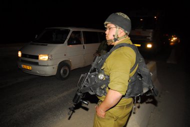 Israeli checkpoint clipart