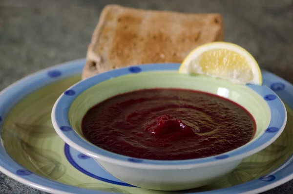 Rote-Bete-Suppe — Stockfoto