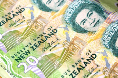 Yeni Zelanda para birimi dolar notlar ve para sikke
