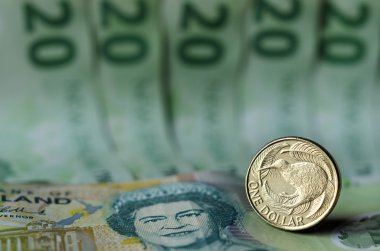 Yeni Zelanda para birimi dolar notlar ve para sikke