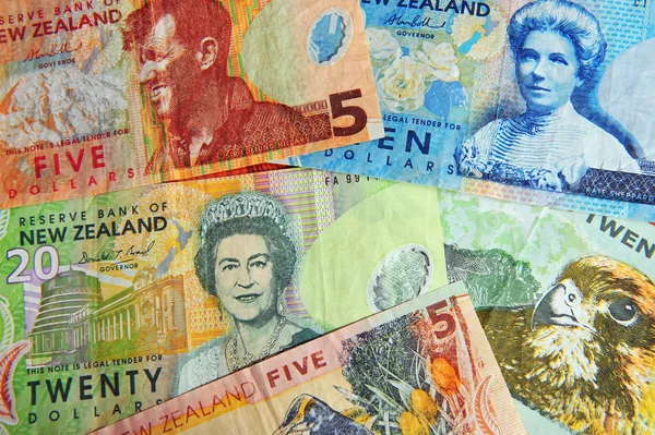 New Zealand Currency Dollar Notes — Stock Photo, Image