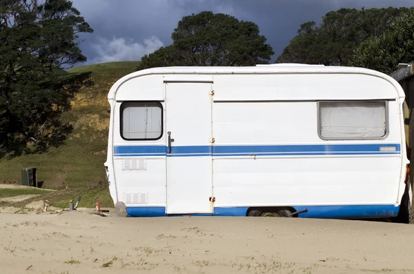 Caravan camping — Stockfoto