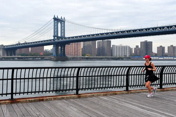 Manhattan bridge w manhattan Nowy Jork — Zdjęcie stockowe