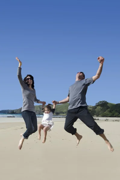 Jovem família feliz — Fotografia de Stock