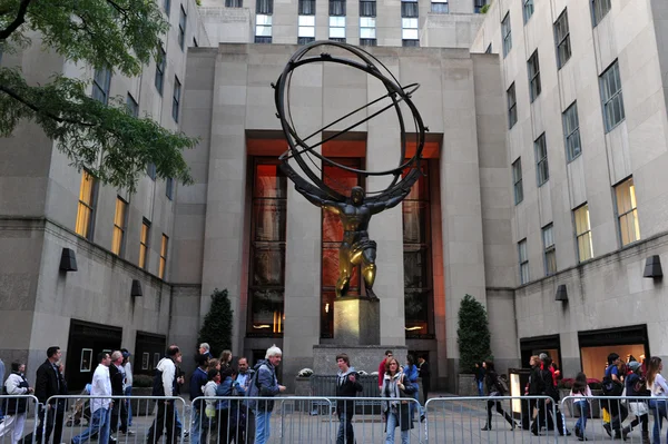Rockefeller center v new Yorku manhattan — Stock fotografie