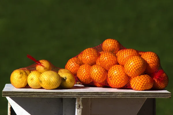 Citrons frais et oranges — Photo