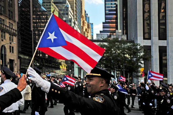 Columbus day parade i new york city — Stockfoto