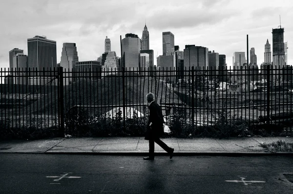 New York 'ta Manhattan' ın aşağısında — Stok fotoğraf