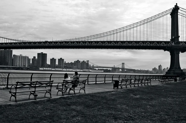 在曼哈顿纽约曼哈顿桥 — 图库照片