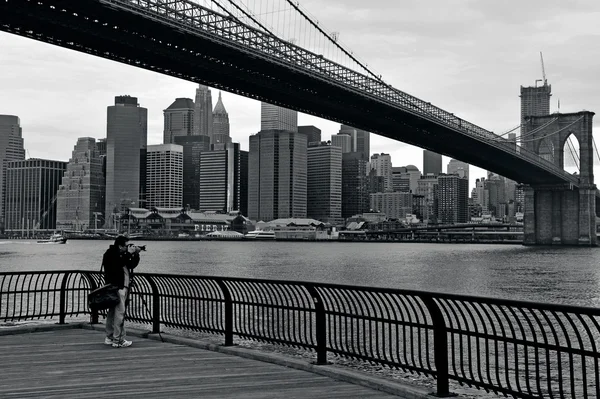 Brooklyn Bridge in Manhattan New York City — Stock Photo, Image