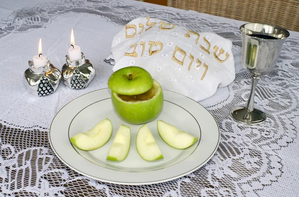 Rosh Hashanah Jewish Holiday Seder Table — Stock Image Rosh Hashanah Jewish Holiday Seder Table Stock Image