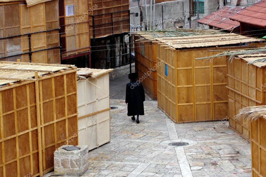 Sukkot fiesta judía en Mea Shearim Jerusalén Israel 2025