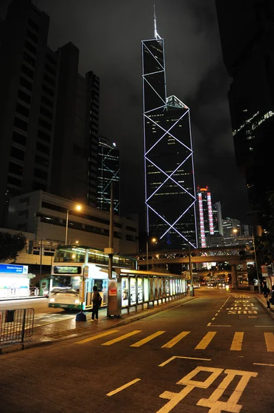 Banka Číny věže v zvláštní administrativní oblasti Hongkong — Stock fotografie