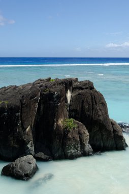 rarotonga, cook Adaları içinde siyah kaya