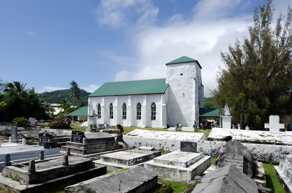 Cook Islands people pray at CICC church — Stock Photo, Image