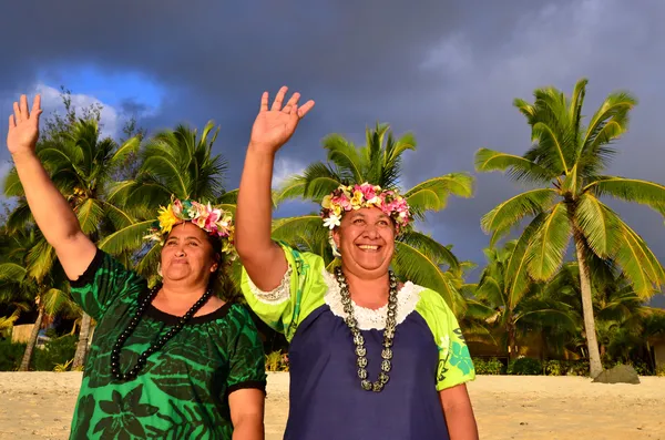 Reife polynesische Pazifikinselfrauen — Stockfoto