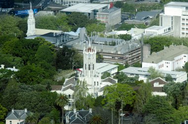 Aerial view of University of Auckland New Zealand NZ clipart
