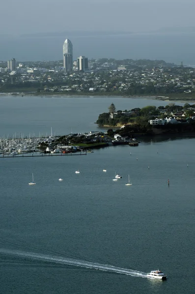 Barcos fuera de Takapuna — Foto de Stock