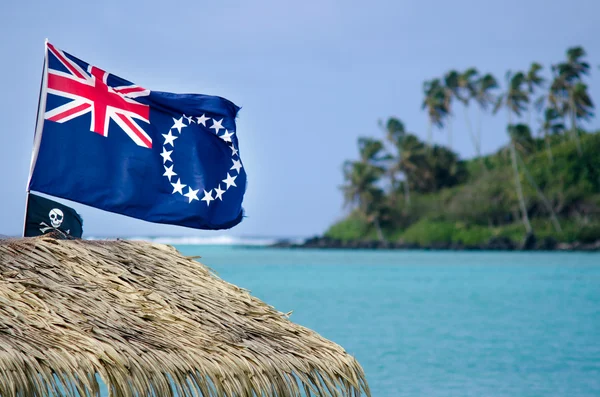 Bandera de las Islas Cook — Foto de Stock