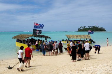 cook Adaları rarotonga gölünde Muri